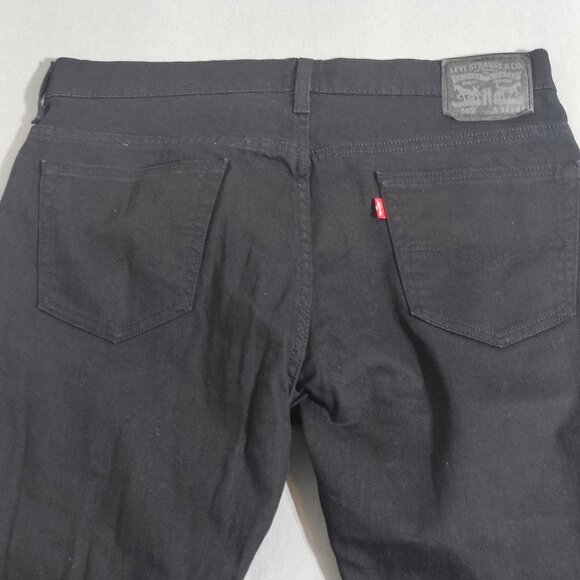 Levi's 569 jeans men's size W36(34)/ L34 black colour loose fit straight stretch - Picture 4 of 15
